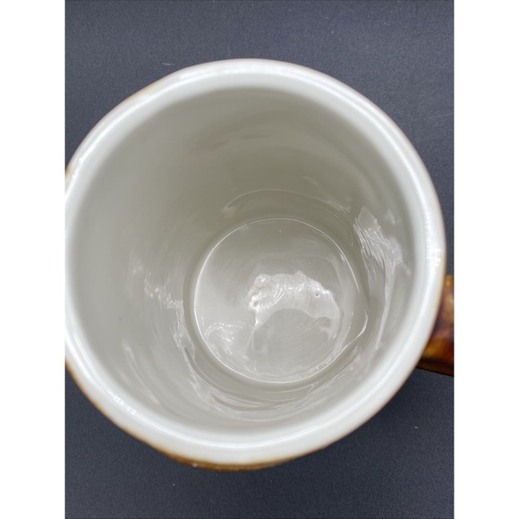 Vintage Hall Pottery Barnaby's Good Food And Drink Mug Beer Stein Brown Made USA - Picture 5 of 5